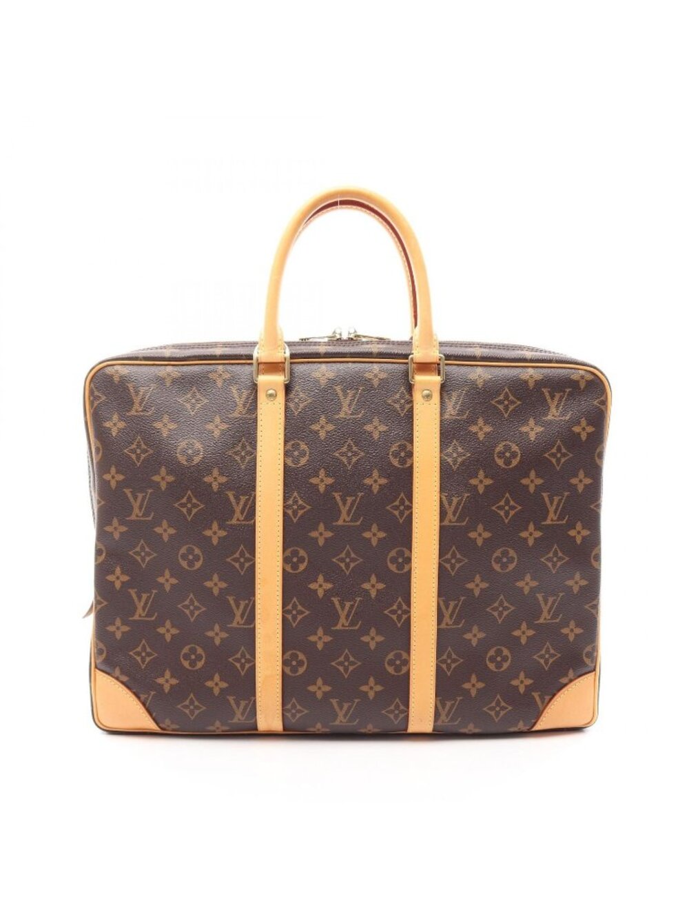Louis Vuitton Briefcase Porte Documents Voyage Canvas Leather